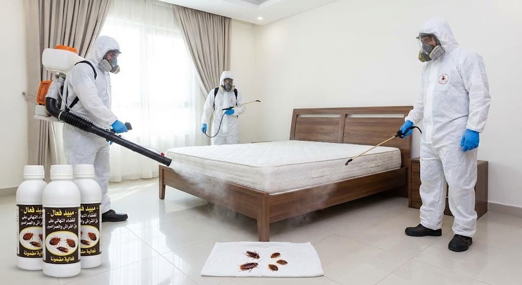 القضاء على بق الفراش والصراصير نهائياً بمواد فعالة