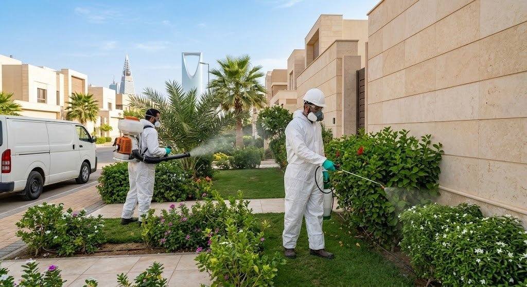 فريق عمل محترف يقوم برش ومكافحة الحشرات بدقة وأمان باستخدام أحدث المعدات والمبيدات المعتمدة ضمن خدمات مكافحة حشرات السره بالكويت لضمان بيئة صحية وخالية من الآفات وراحة العملاء.